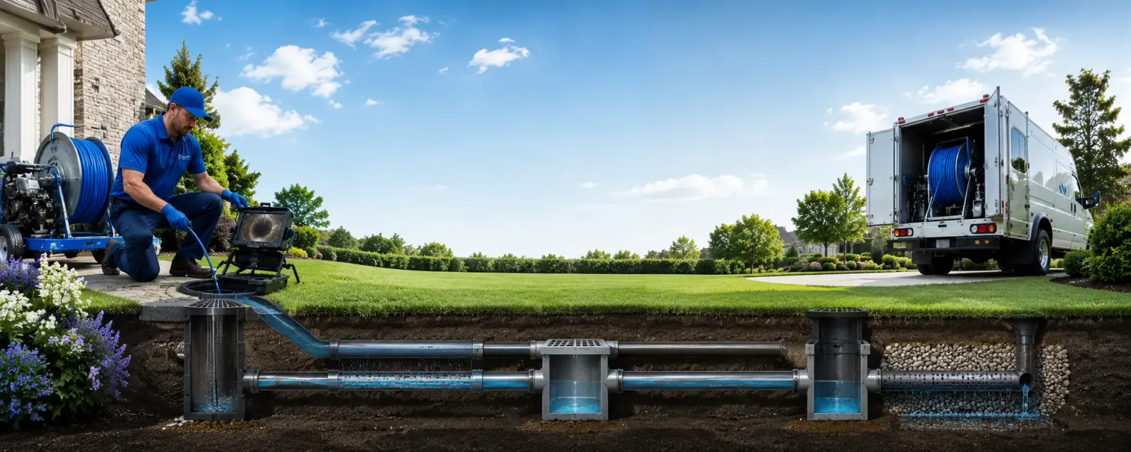 Outdoor drain cleaning information for Dublin, PA